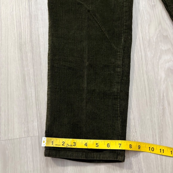 Lauren Ralph Lauren Pant Women Corduroy Olive Green Straight Leg Petite Size 12P - Picture 9 of 15